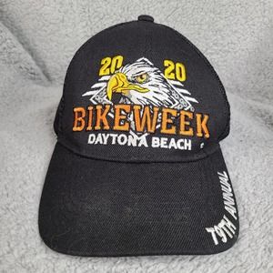 Daytona Beach Bike Week 2020 Hat Cap Black‎ Trucker Mesh Snapback Motorcycle
